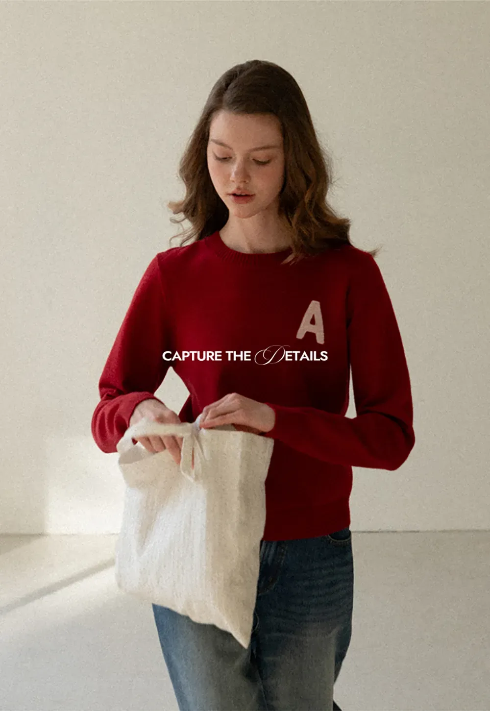 Letter Patch Knit Sweater