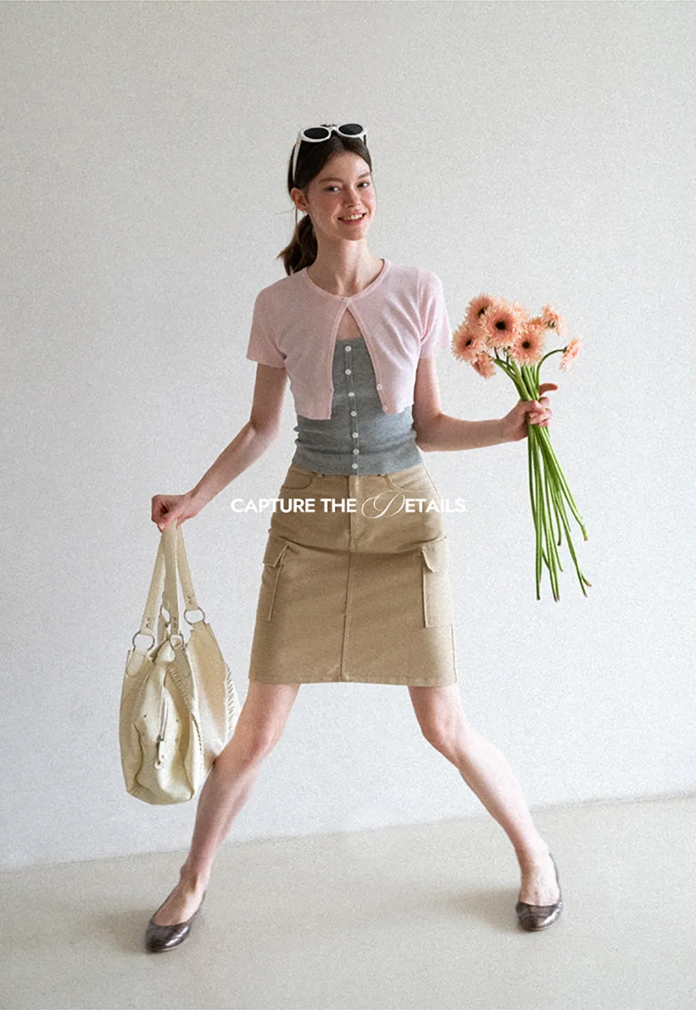 Cargo Pocket A Line Skirt