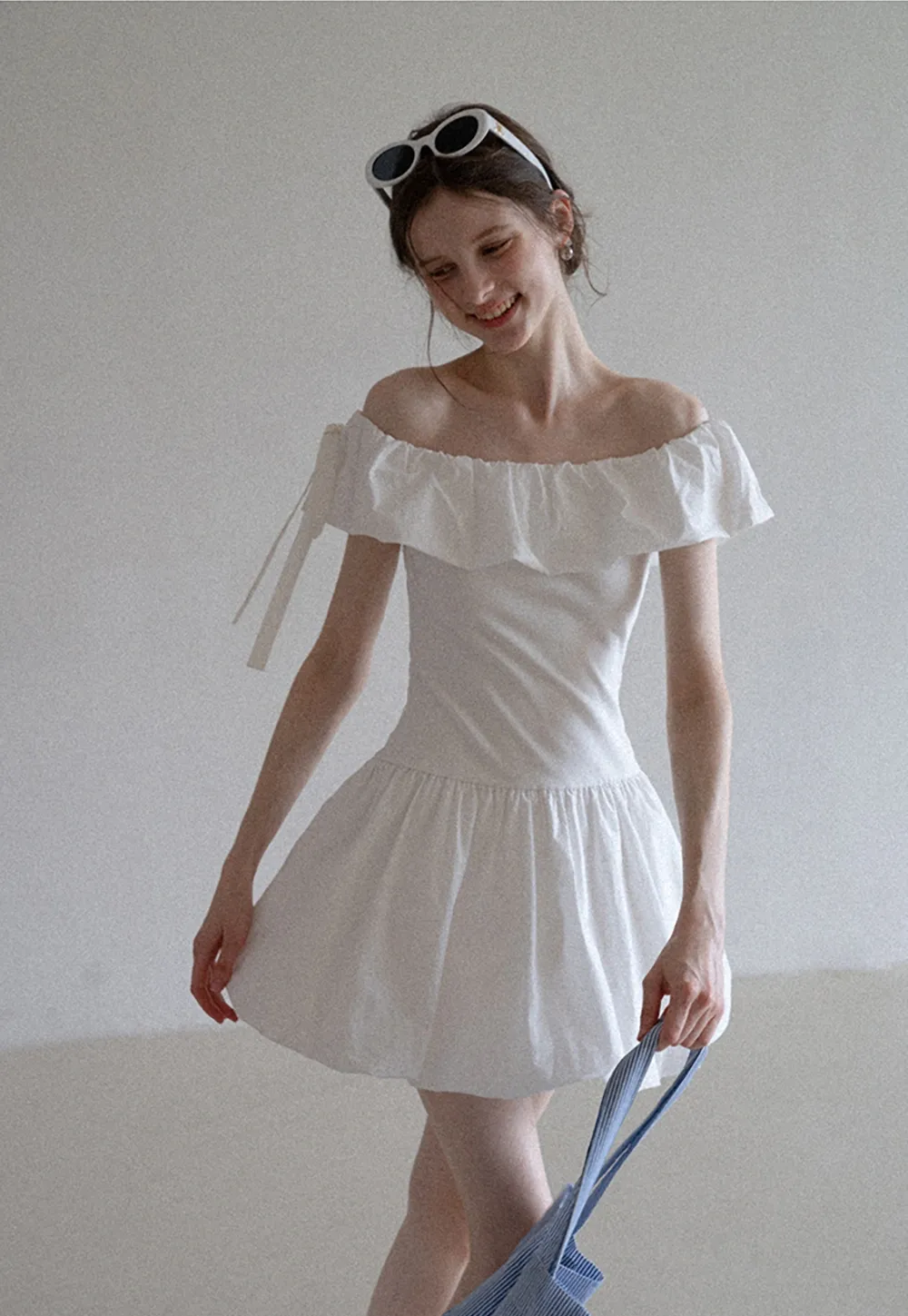 Women’s Cute Off Shoulder Ruffle Dress