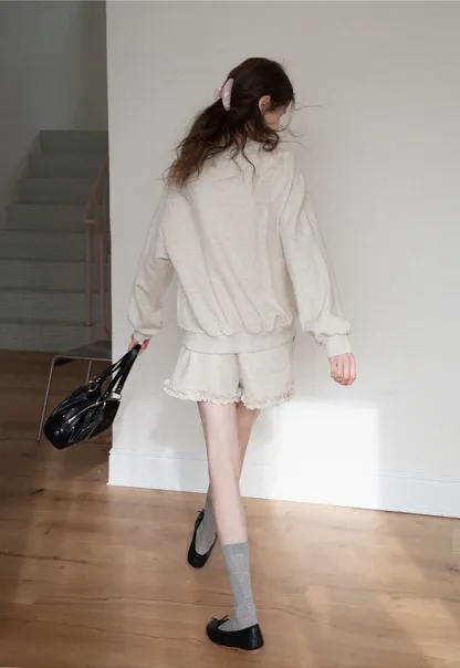 Frill Hem Lounge Set