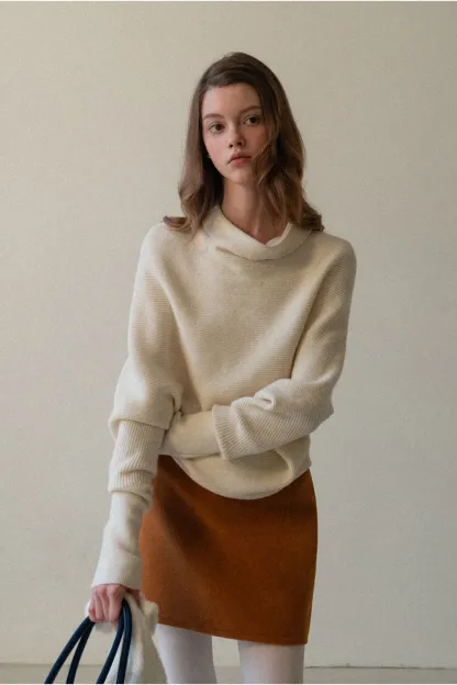 Basic A-Line Wool Skirt