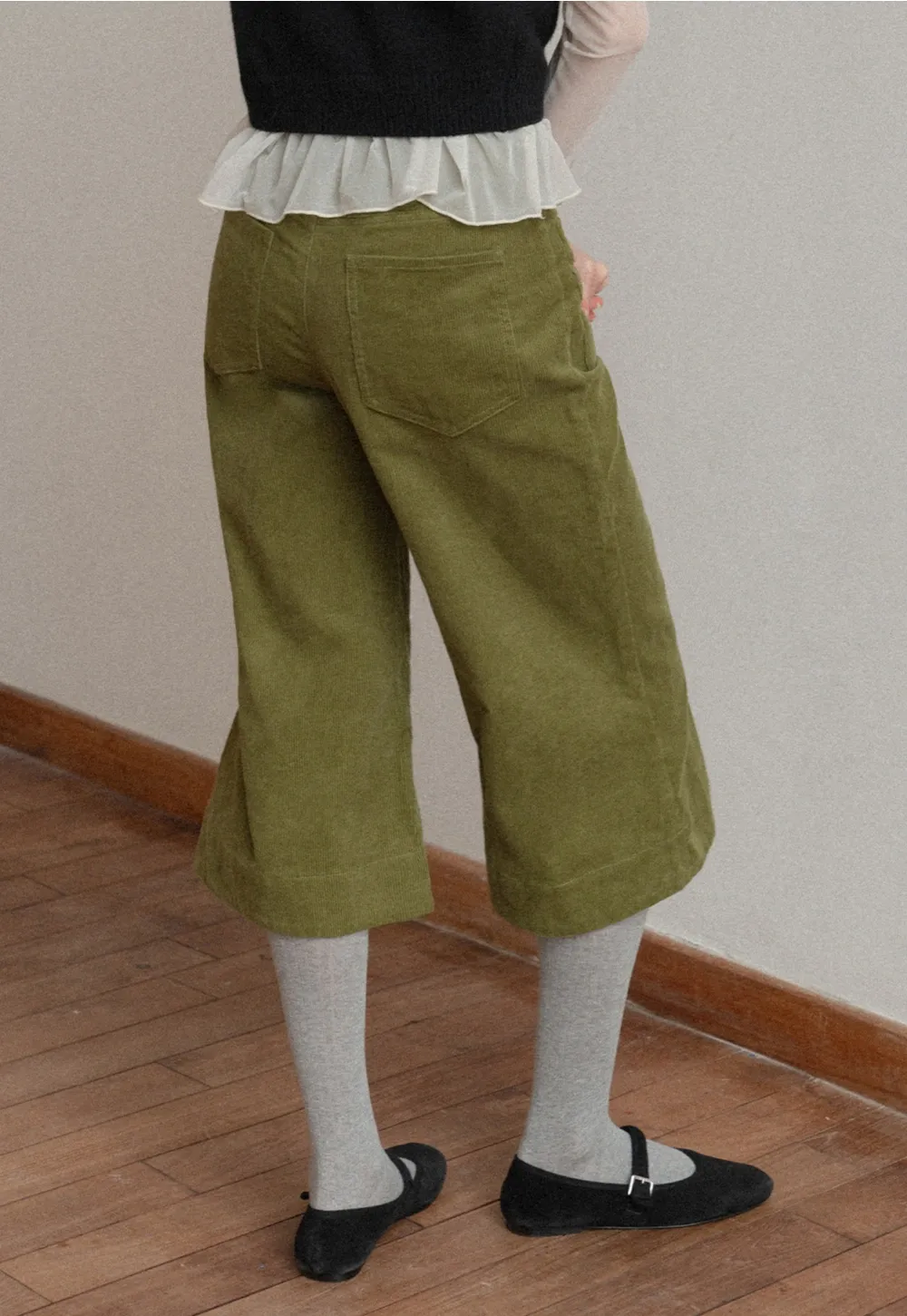 Women Corduroy Wide Leg Pants