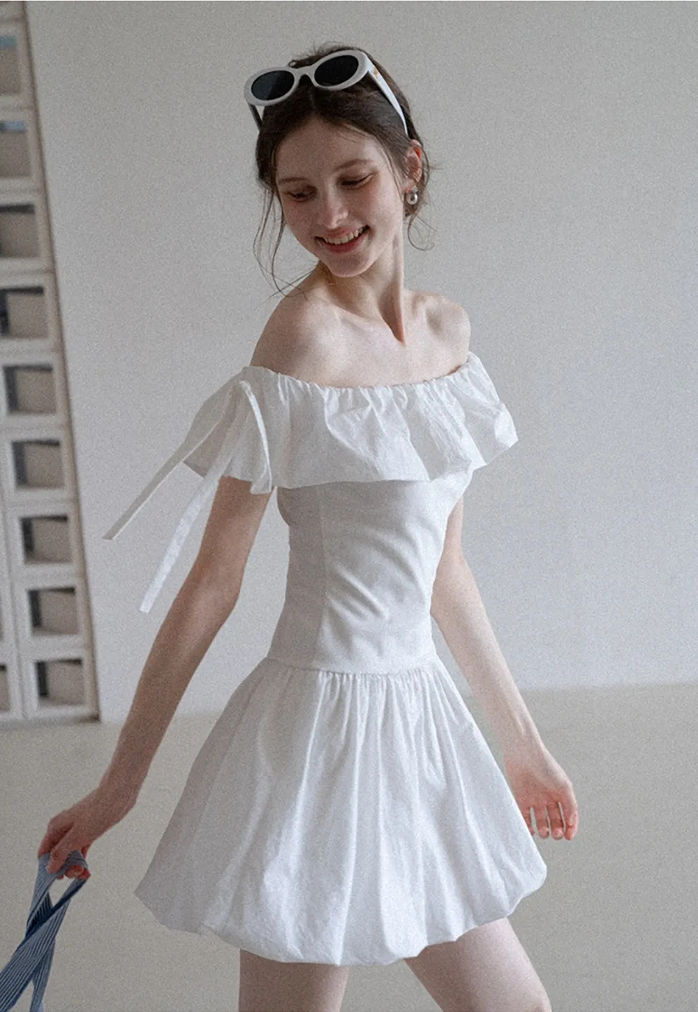 Women’s Cute Off Shoulder Ruffle Dress