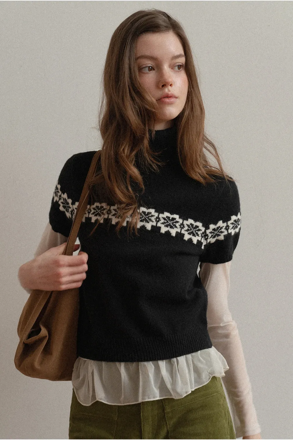 Fair Isle Sweater & Cardigan Set