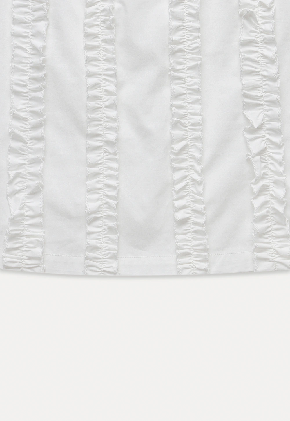 Women’s White Ruffled Skirt