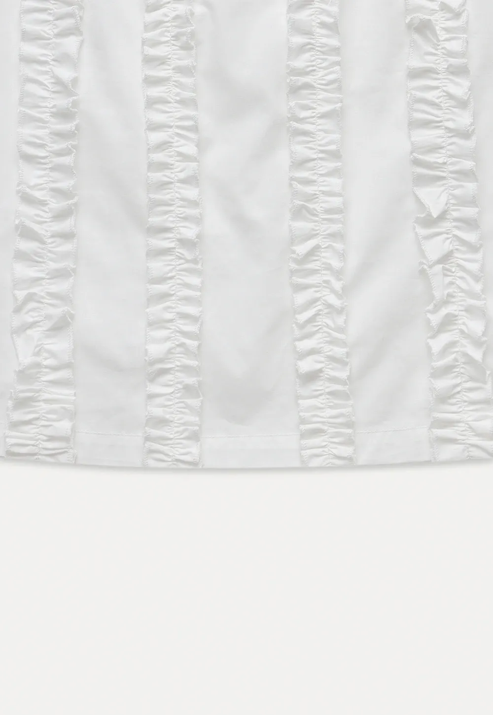 Women’s White Ruffled Skirt
