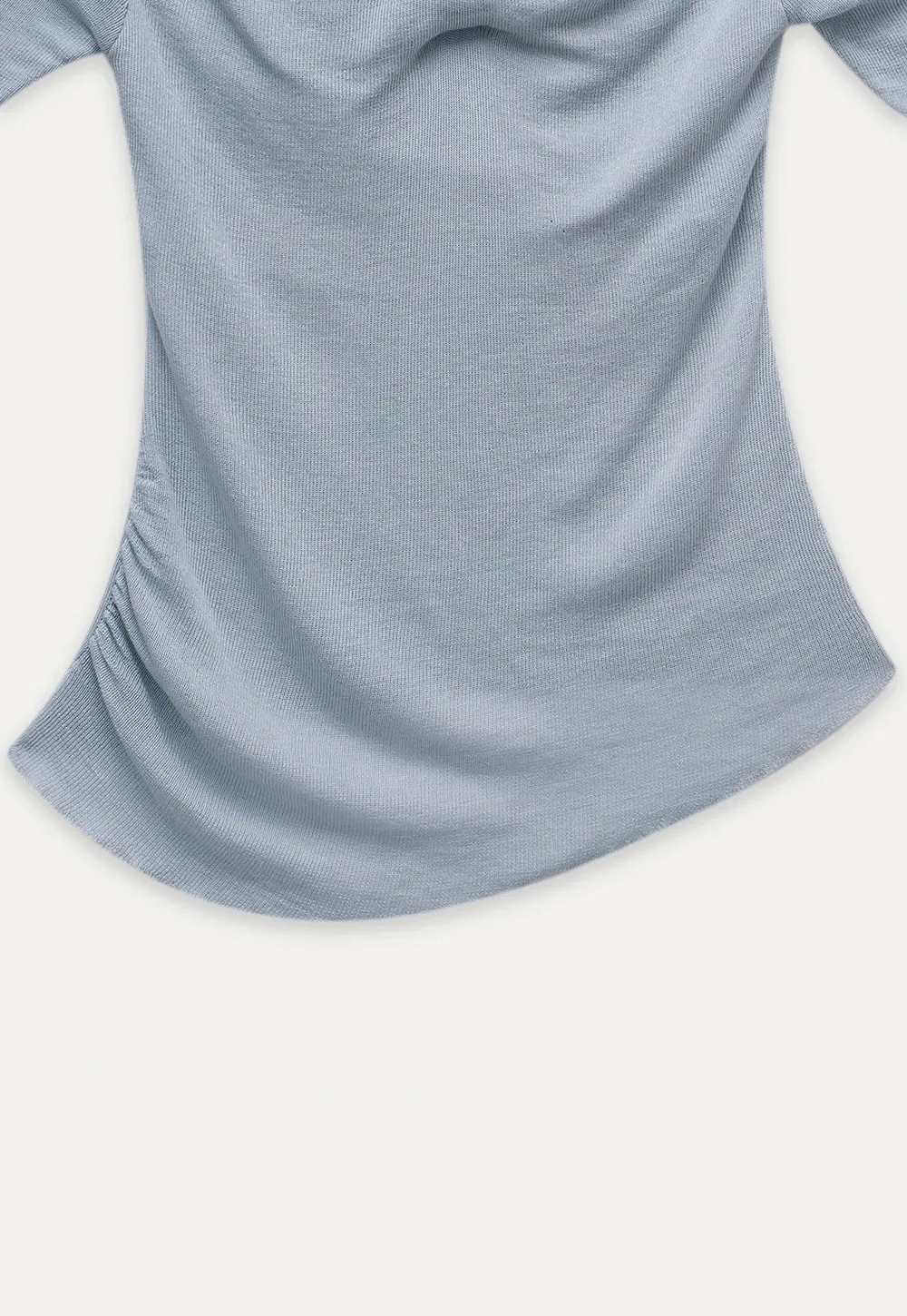 Women's Twist Neck Short Sleeve Knit Top