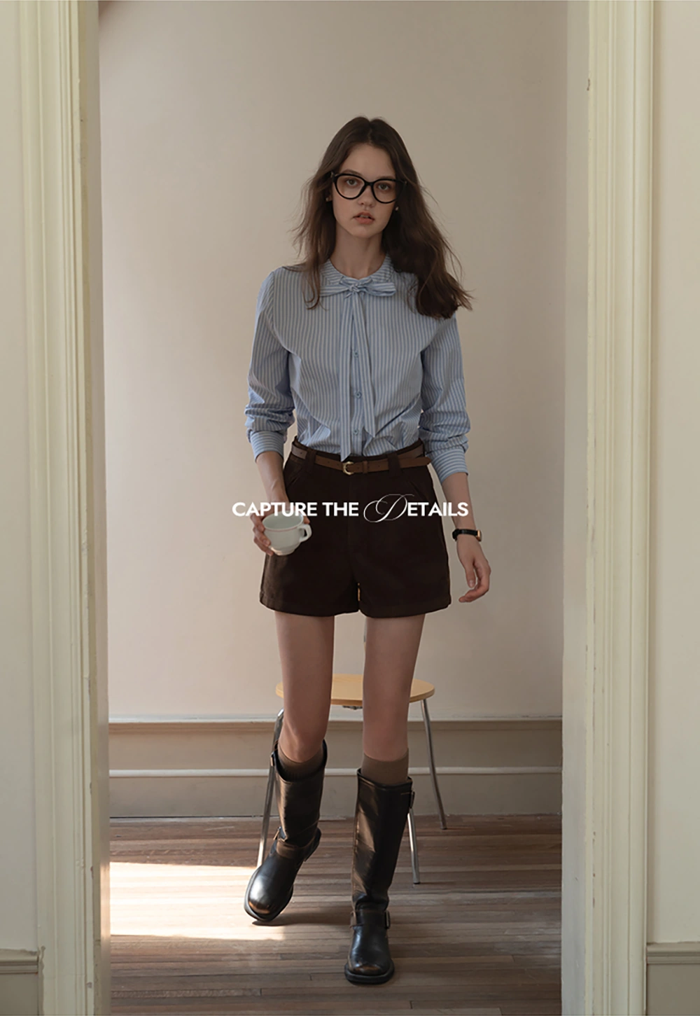 Vintage Belted Corduroy Shorts