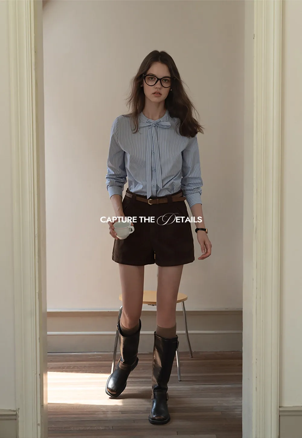 Vintage Belted Corduroy Shorts