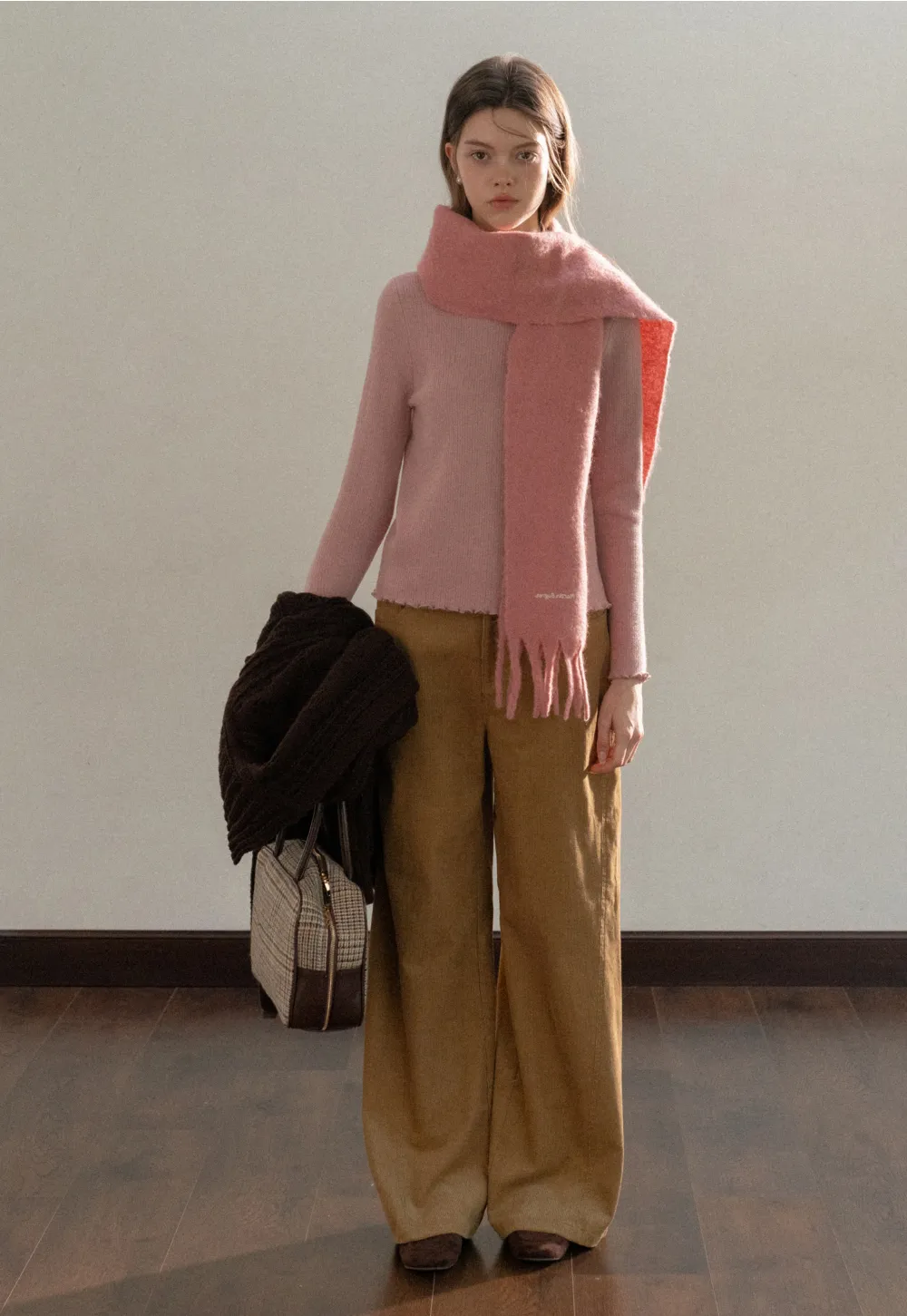 Wide-Leg Corduroy Pants