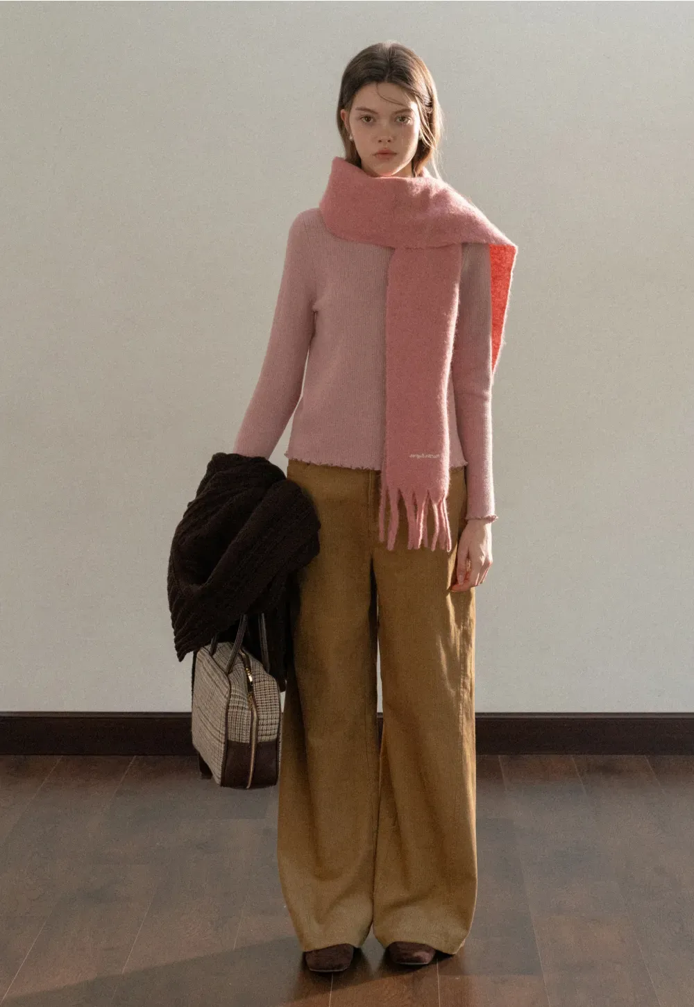Wide-Leg Corduroy Pants