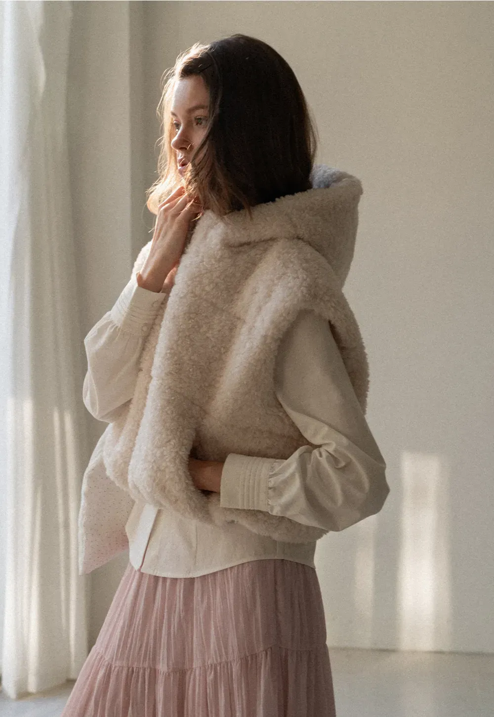 Tiered Crinkle Maxi Skirt