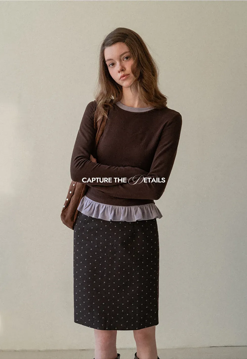 Polka Dot A-Line Mini Skirt