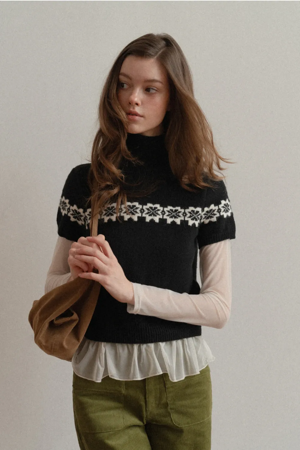 Fair Isle Sweater & Cardigan Set