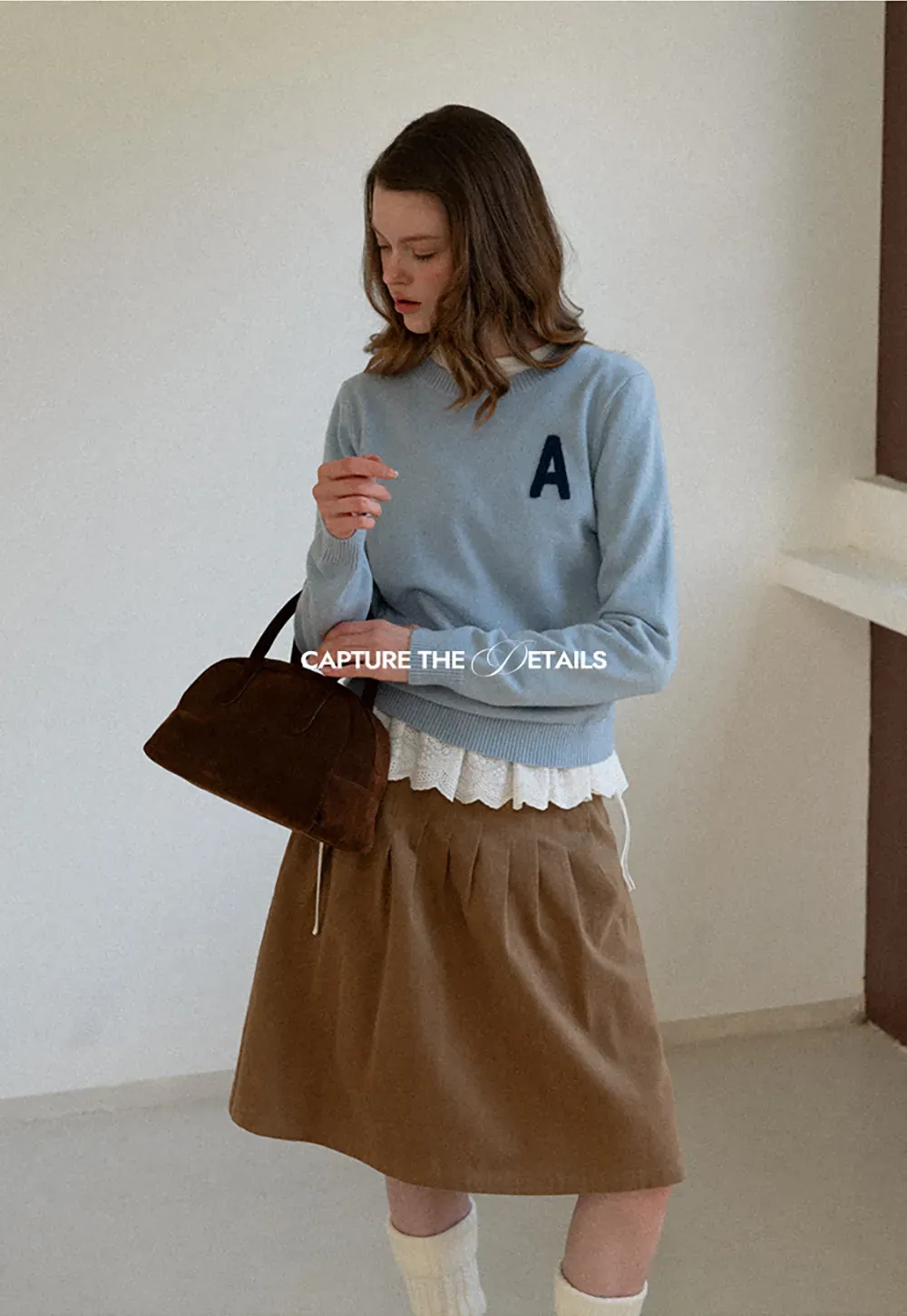 Letter Patch Knit Sweater