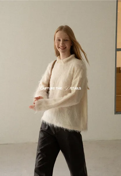 Pleated Wide Leg Leatherette Casual Pants
