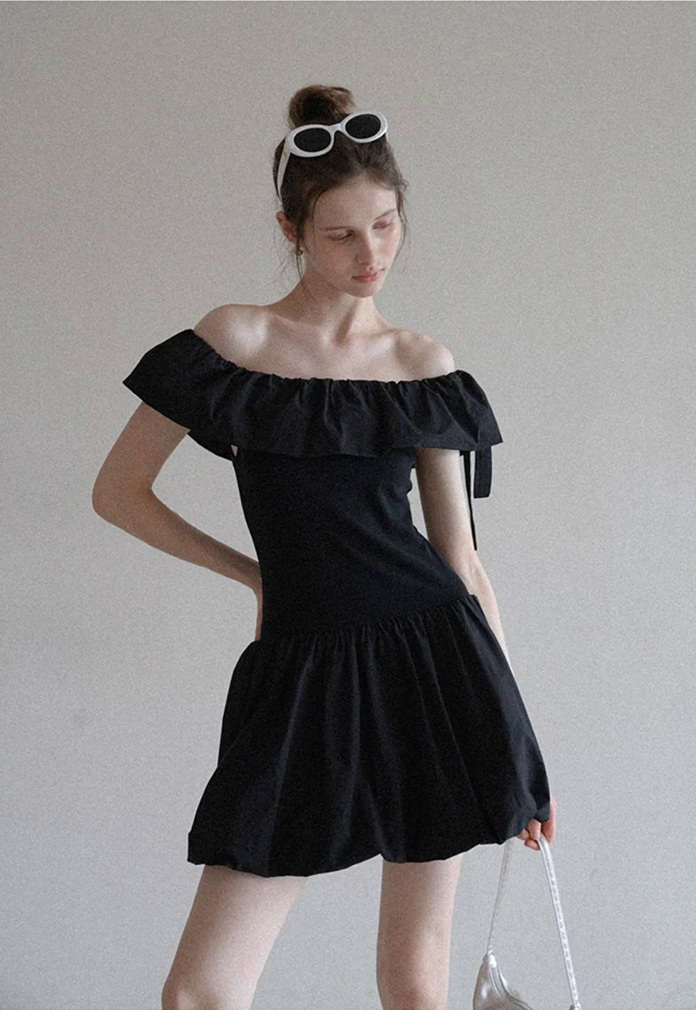 Women’s Cute Off Shoulder Ruffle Dress