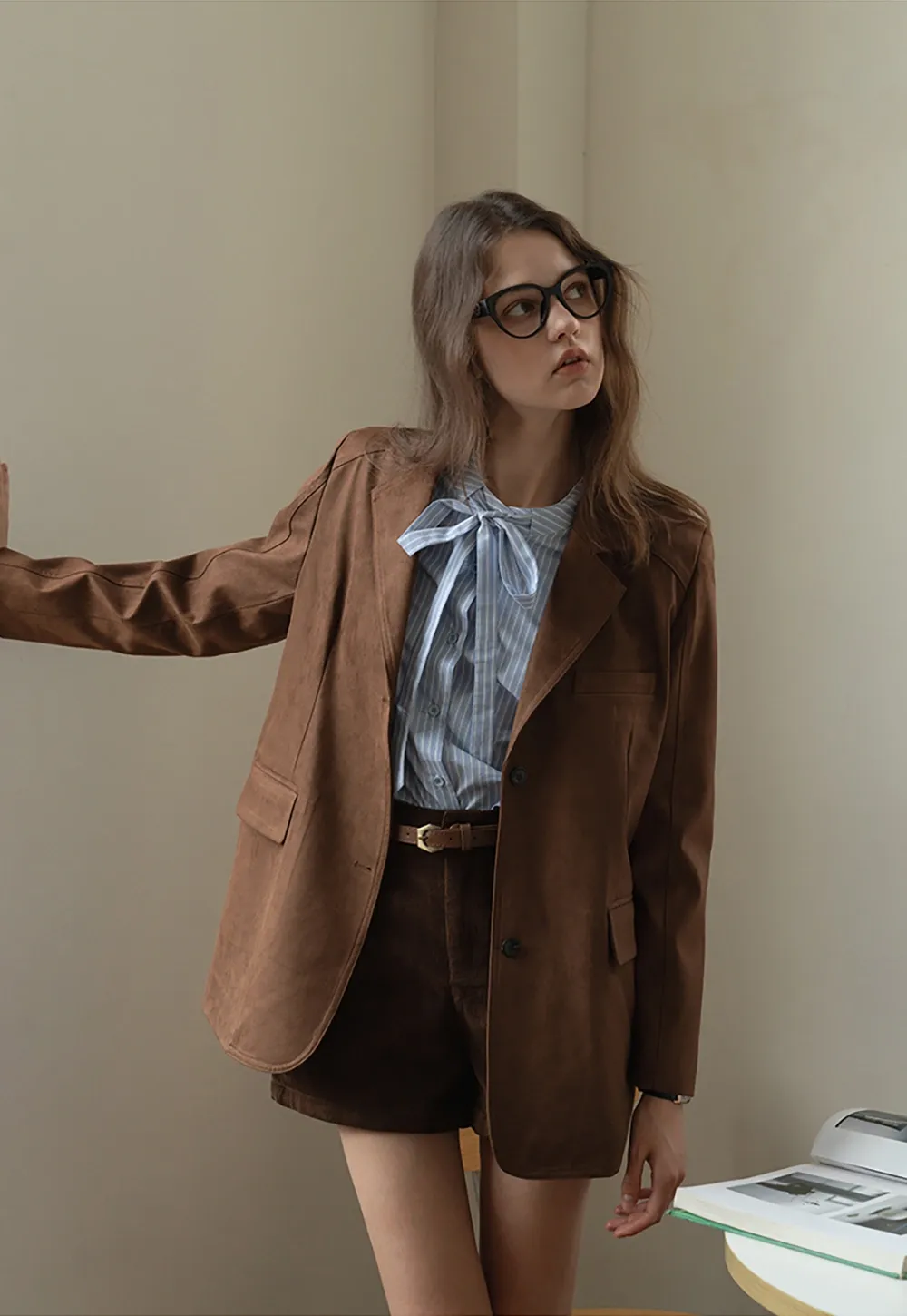 Vintage Belted Corduroy Shorts