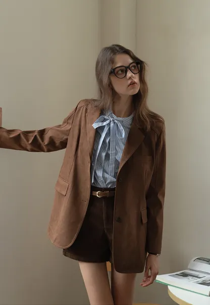 Vintage Belted Corduroy Shorts