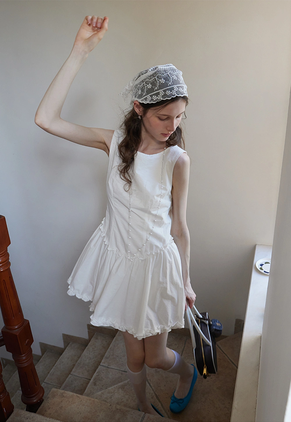 Cute Sleeveless Tartan Mini Dress