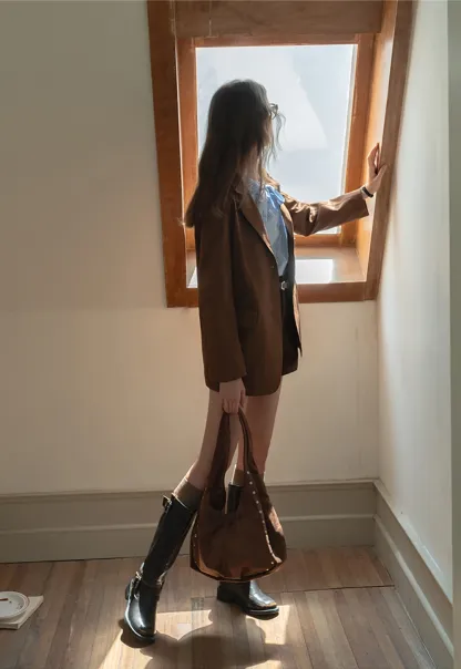 Vintage Belted Corduroy Shorts