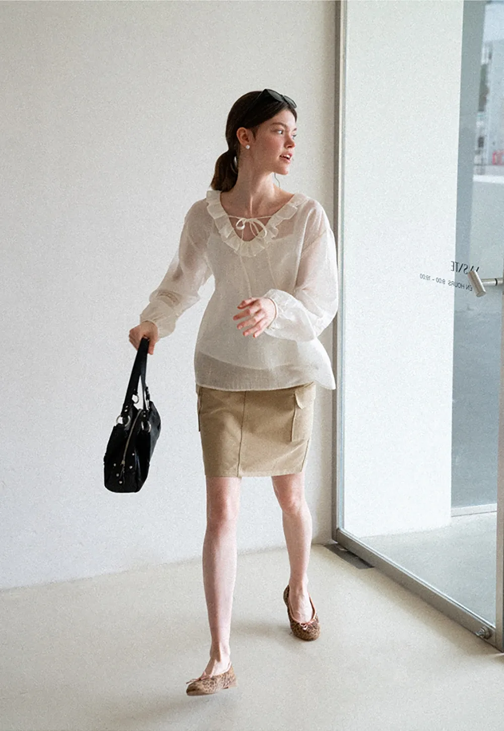 Cargo Pocket A Line Skirt