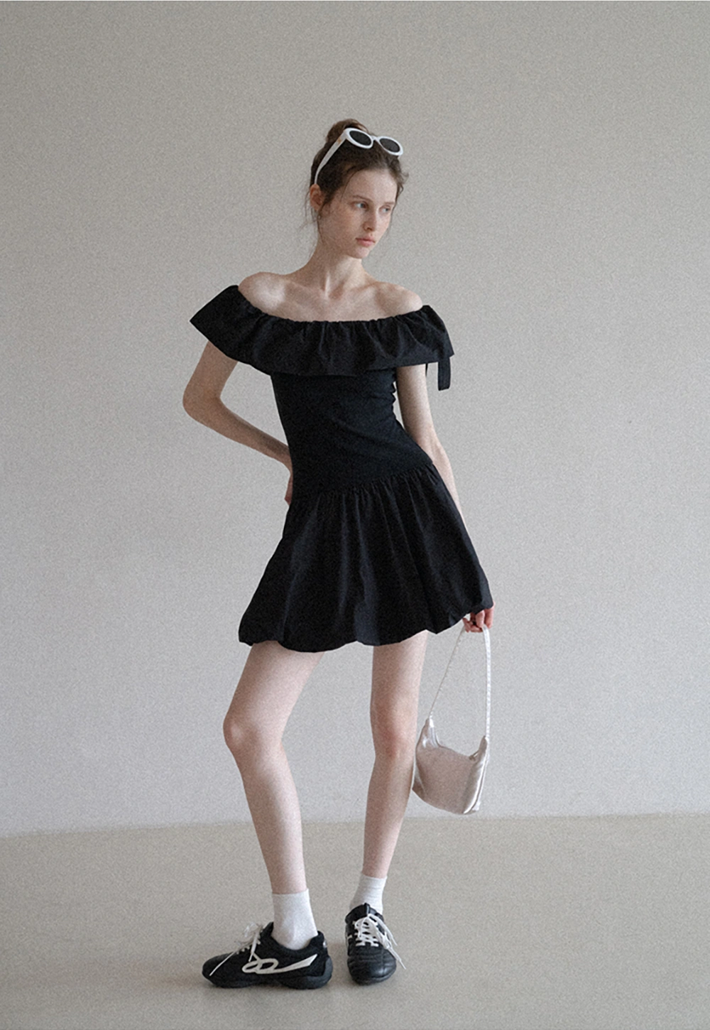 Women’s Cute Off Shoulder Ruffle Dress