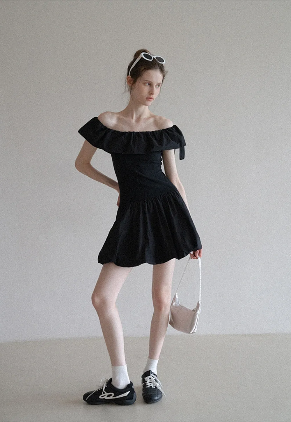 Women’s Cute Off Shoulder Ruffle Dress