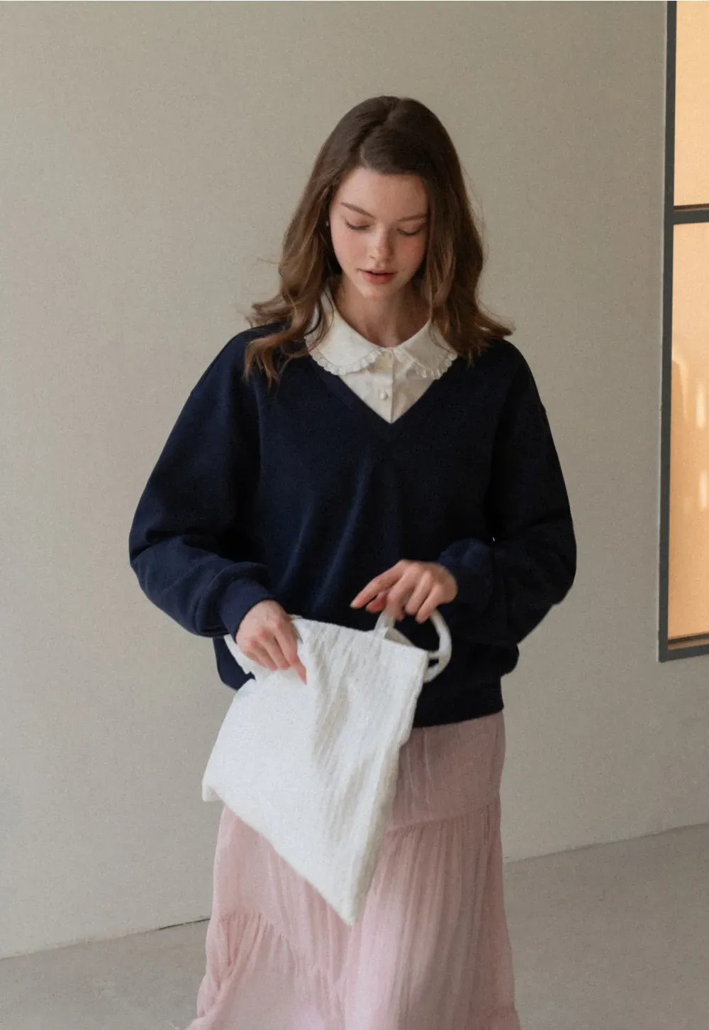 Tiered Crinkle Maxi Skirt