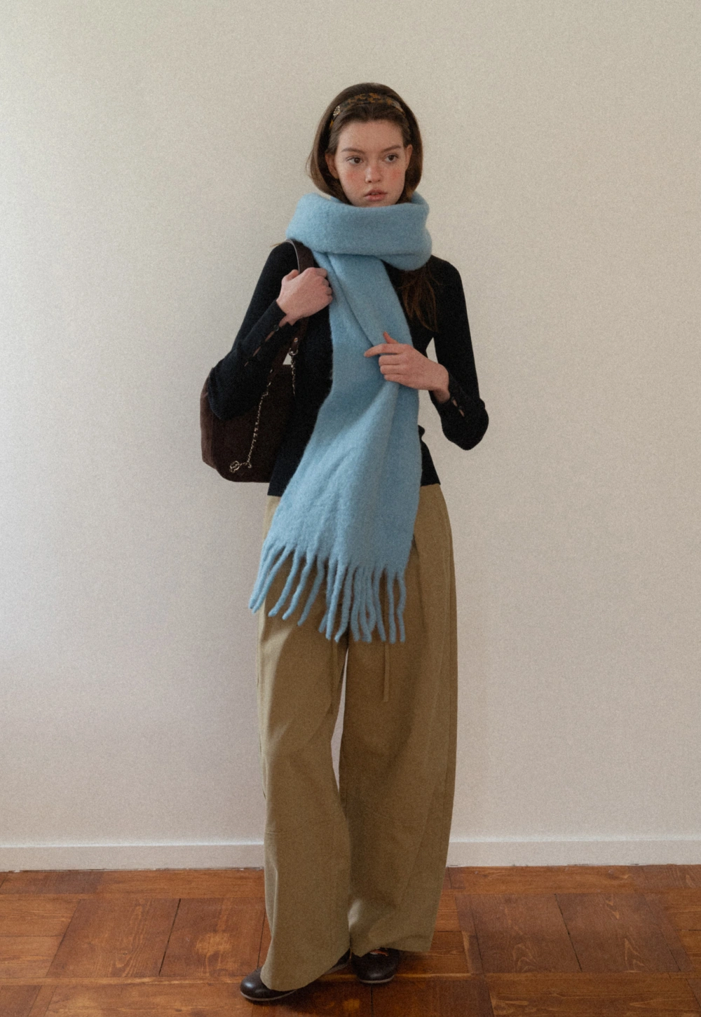 Women Pleated Wide-Leg Trousers