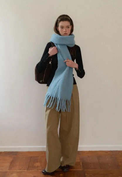 Women Pleated Wide-Leg Trousers