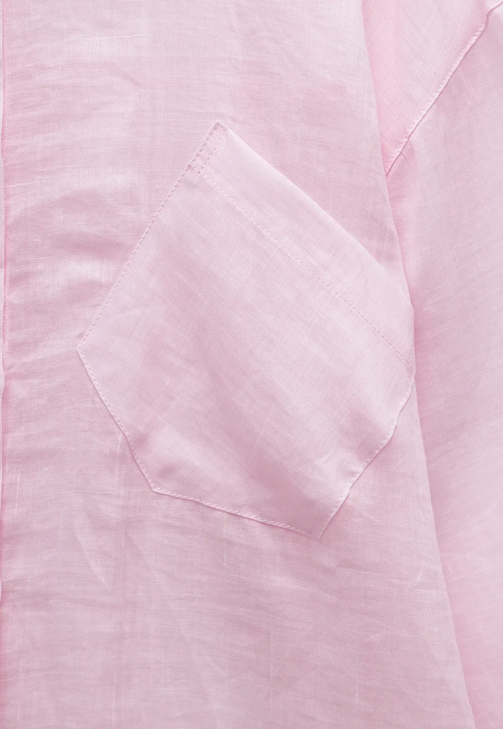 Women's Long Sleeve Button Down Linen Shirt with Pocket