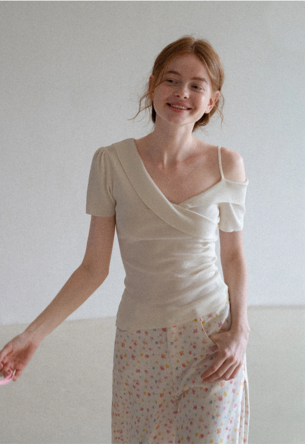 Women's Asymmetrical One Shoulder Top