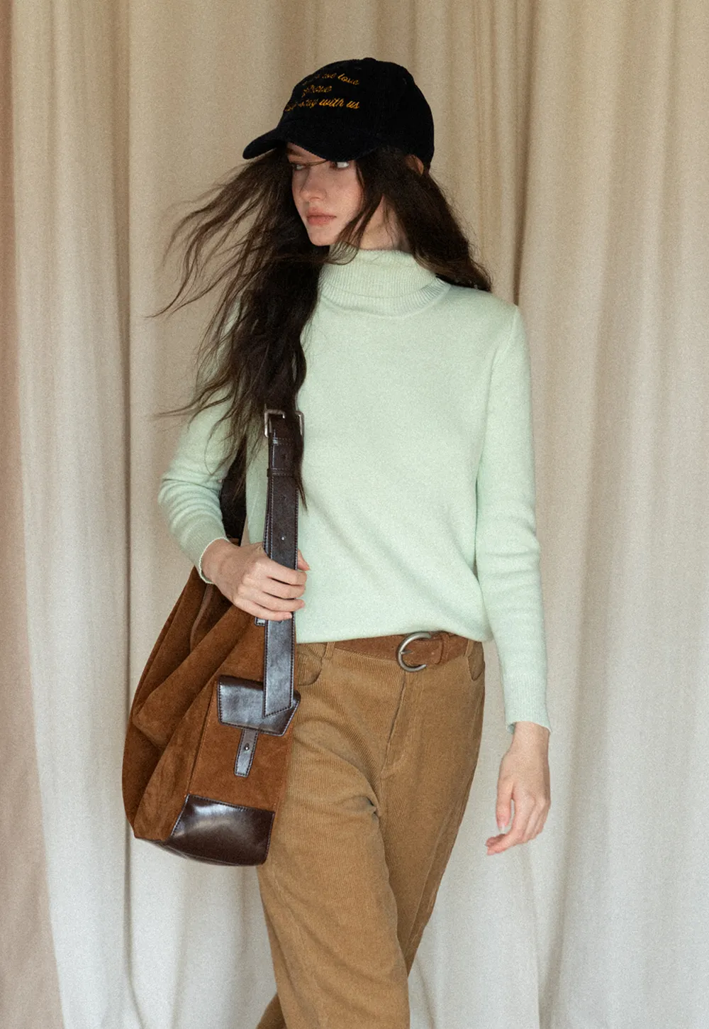 Wide-Leg Corduroy Pants