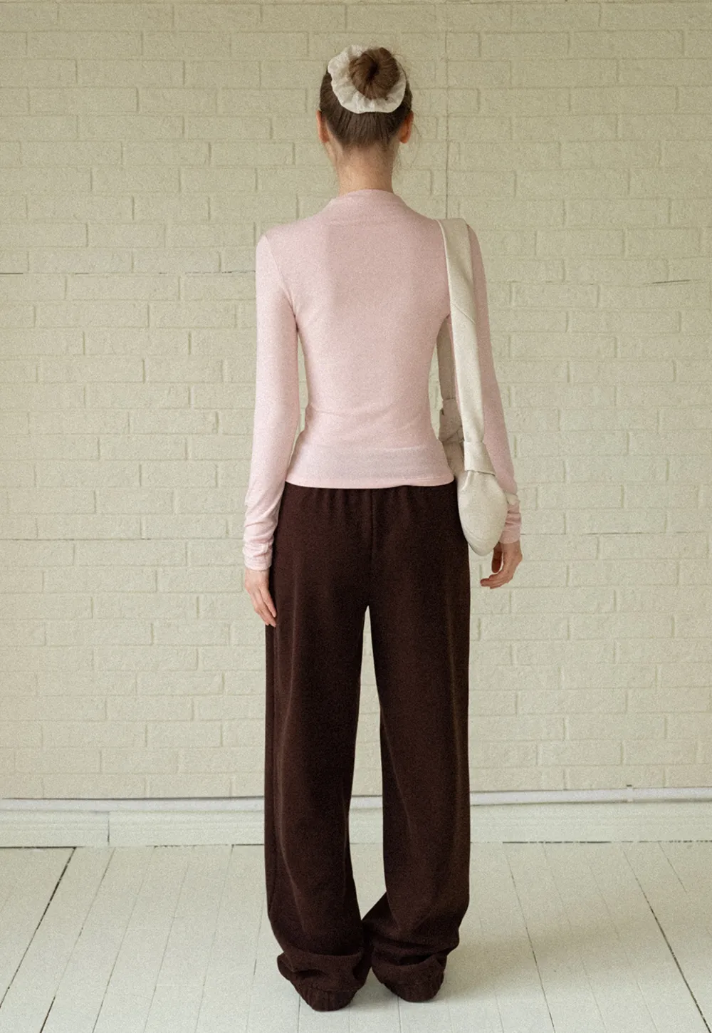 Basic Mock Neck Long Sleeve Top