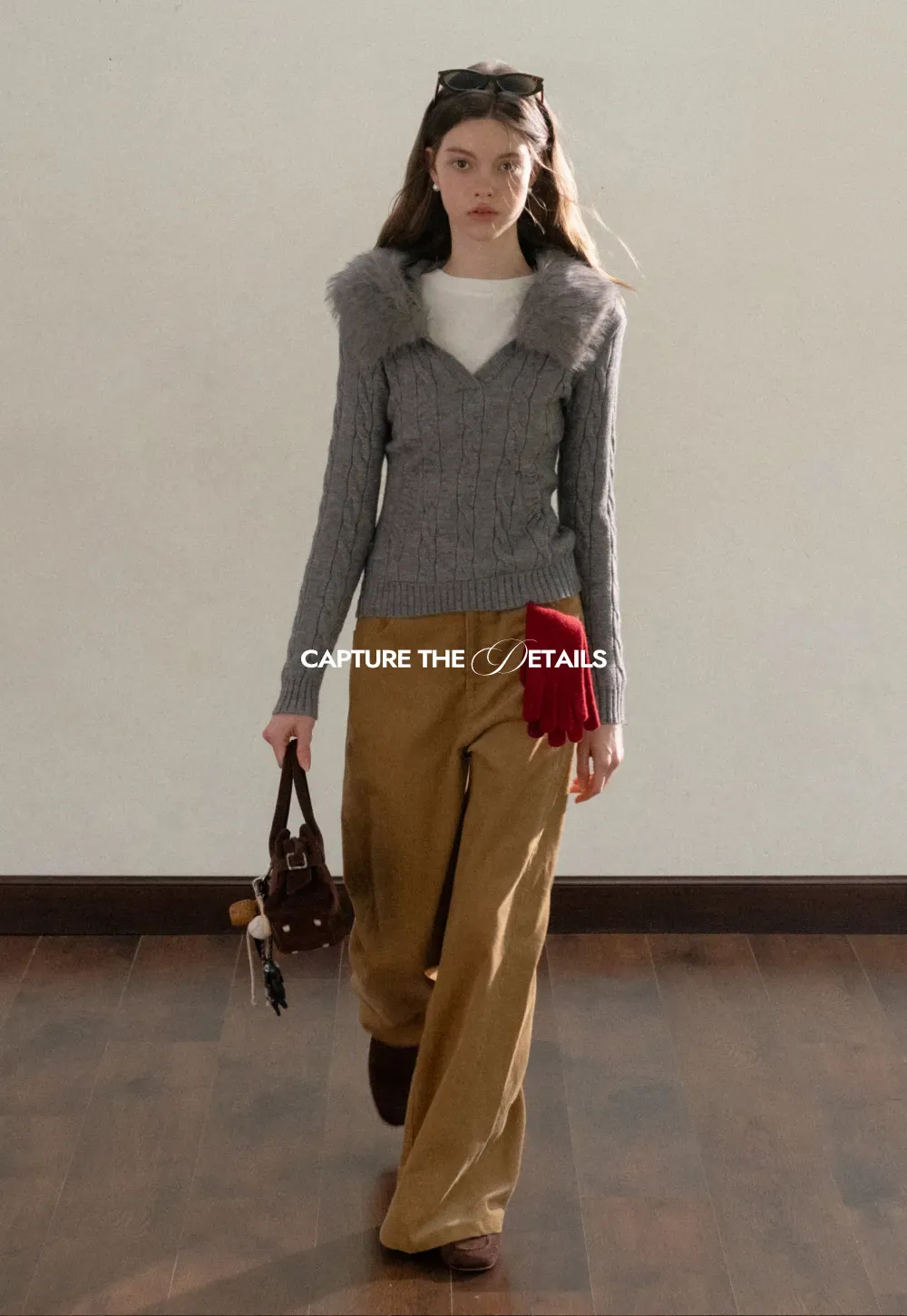 Wide-Leg Corduroy Pants