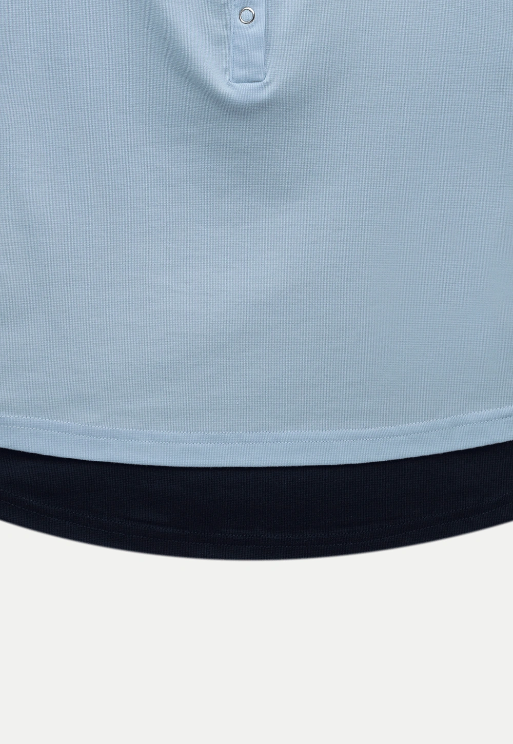 Women’s Contrast Hem Short Sleeve Henley T-Shirt