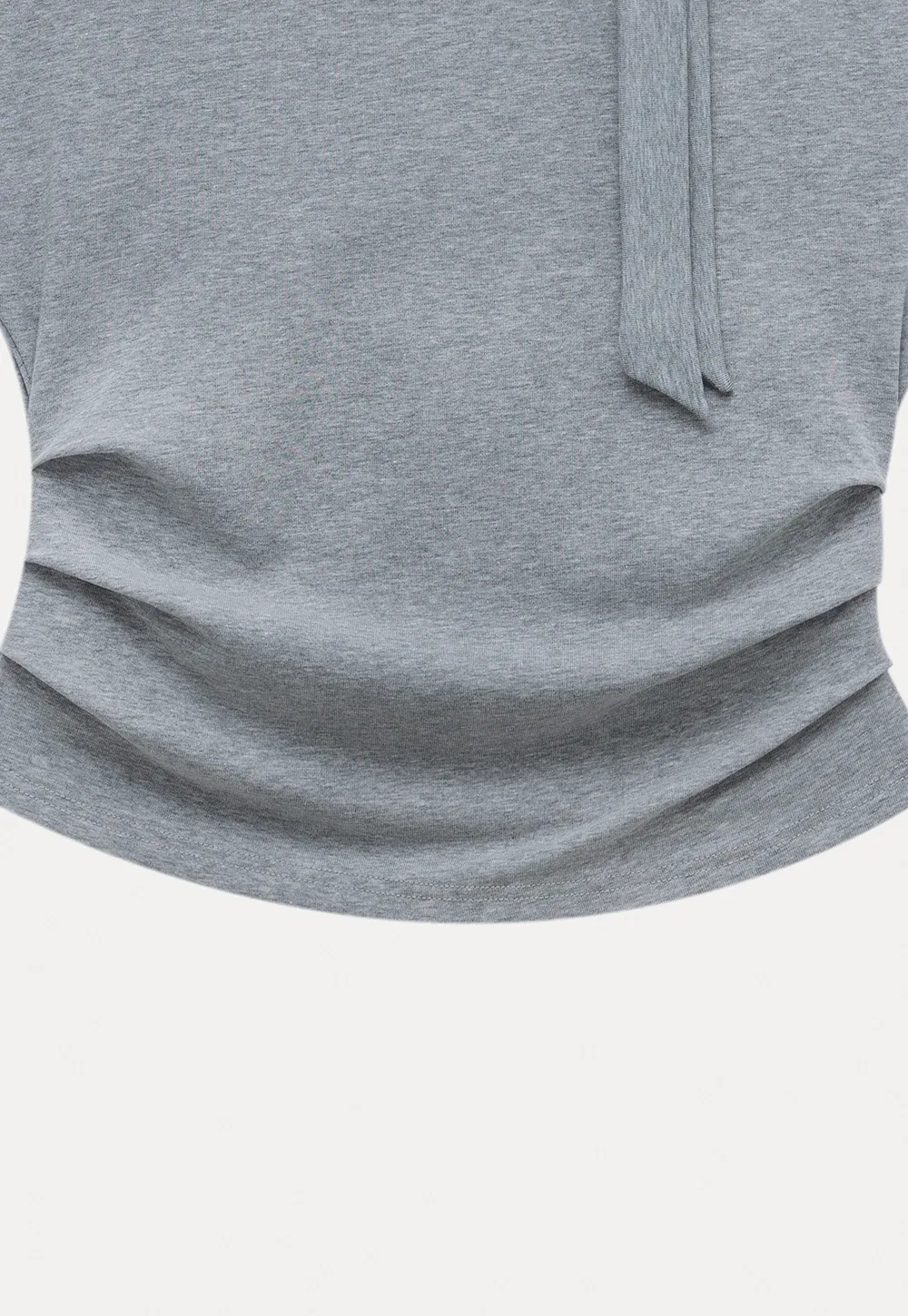 Off Shoulder Ruched T-Shirt