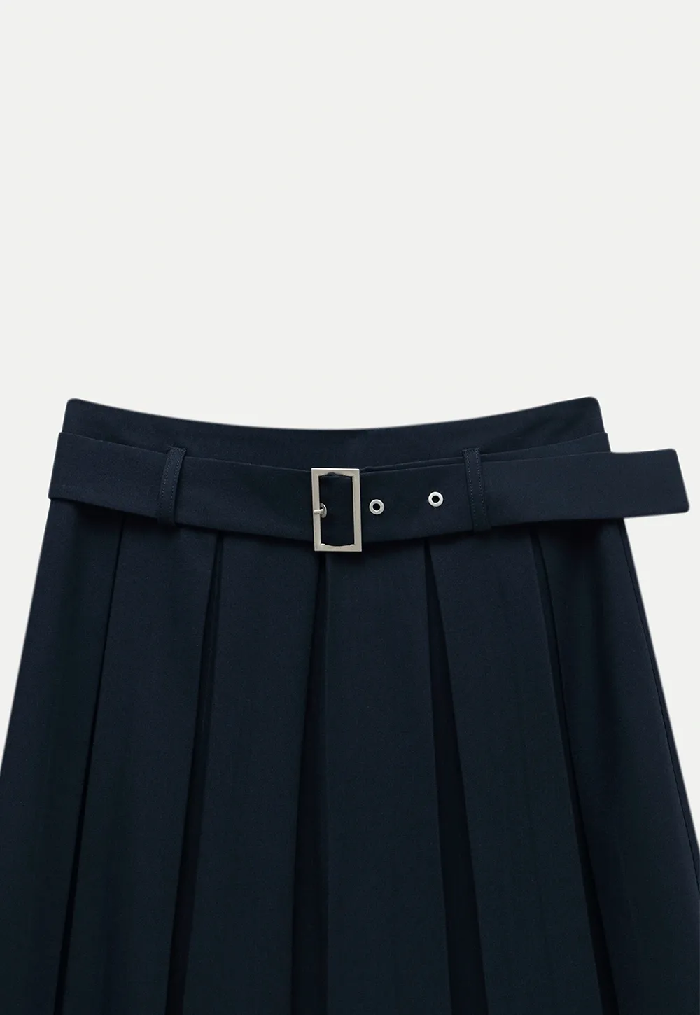 Women's High Waist Pleated Skirts with Belt