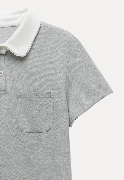 Women’s Contrast Collar Polo T-Shirt