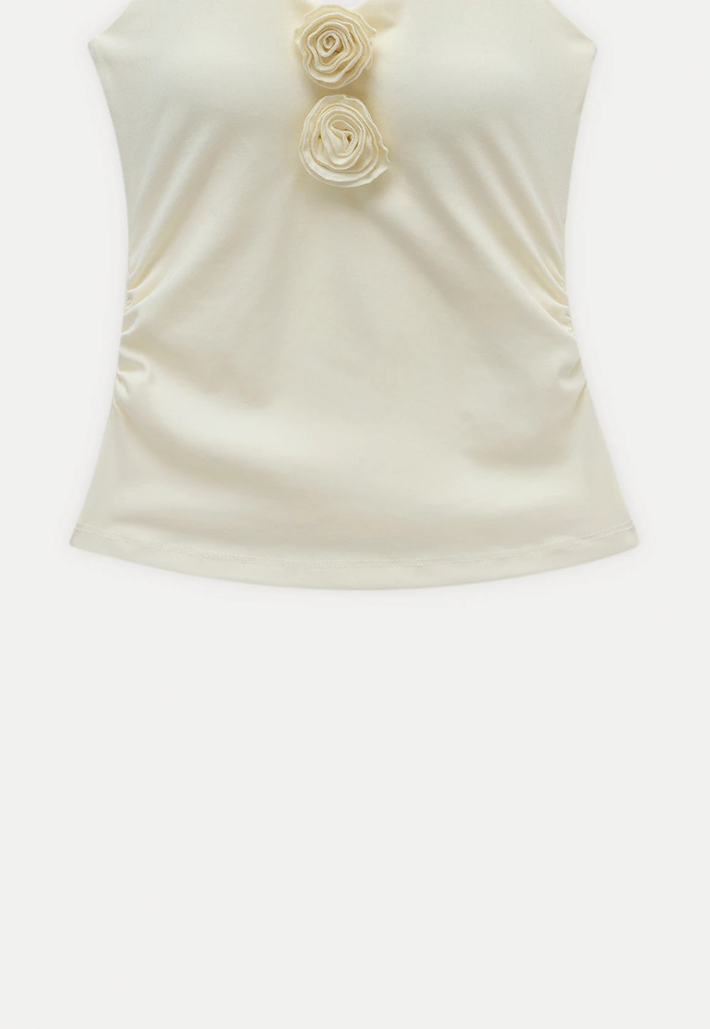 Women’s Rosette Halter Knit Tank