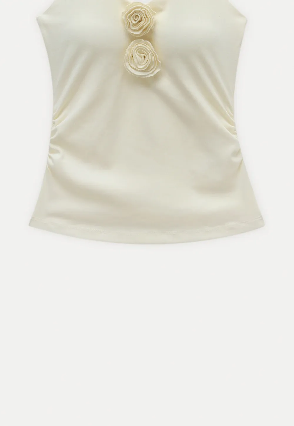 Women’s Rosette Halter Knit Tank
