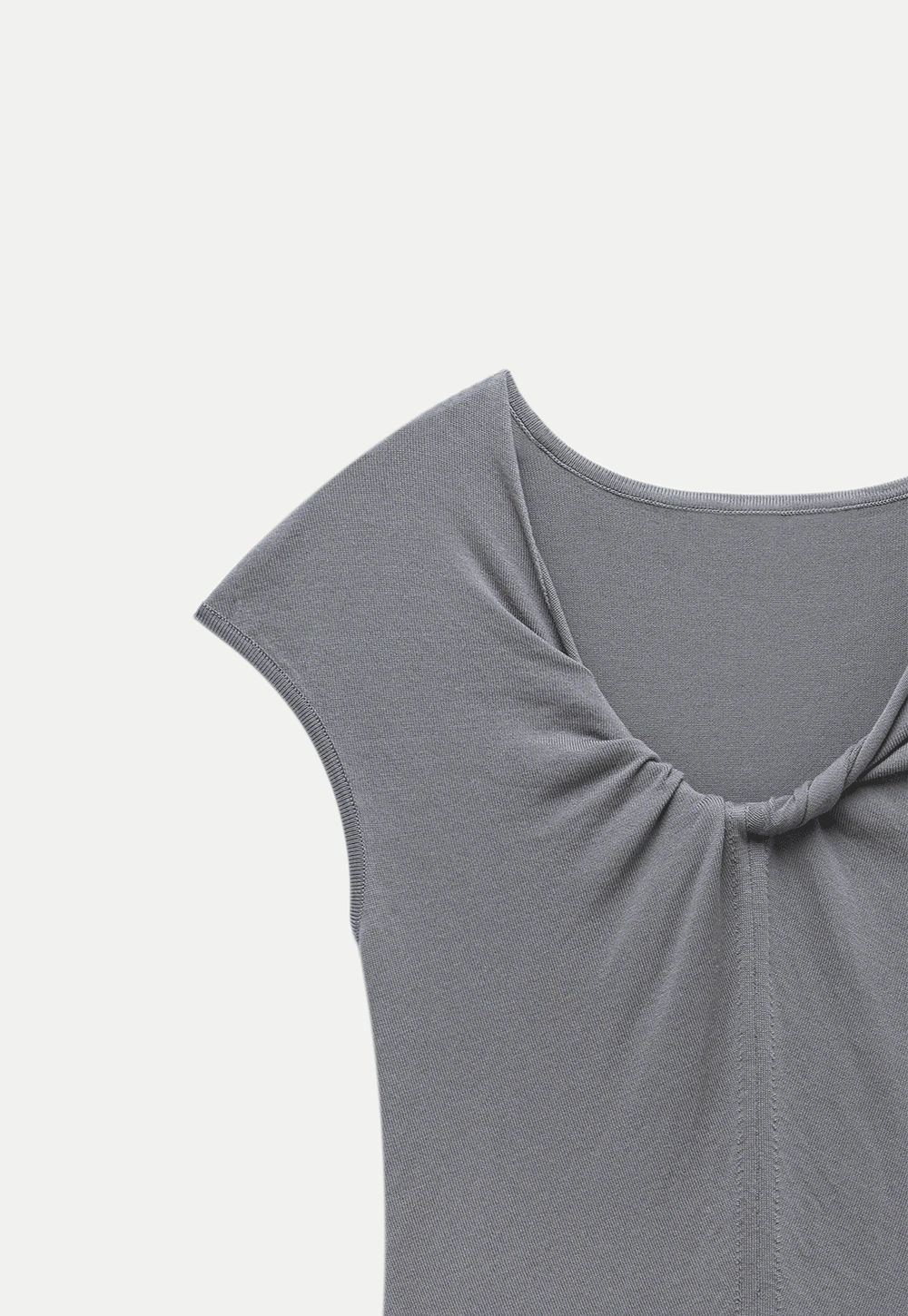 Women’s Ruched Front Slim Fit Cap Sleeve Top