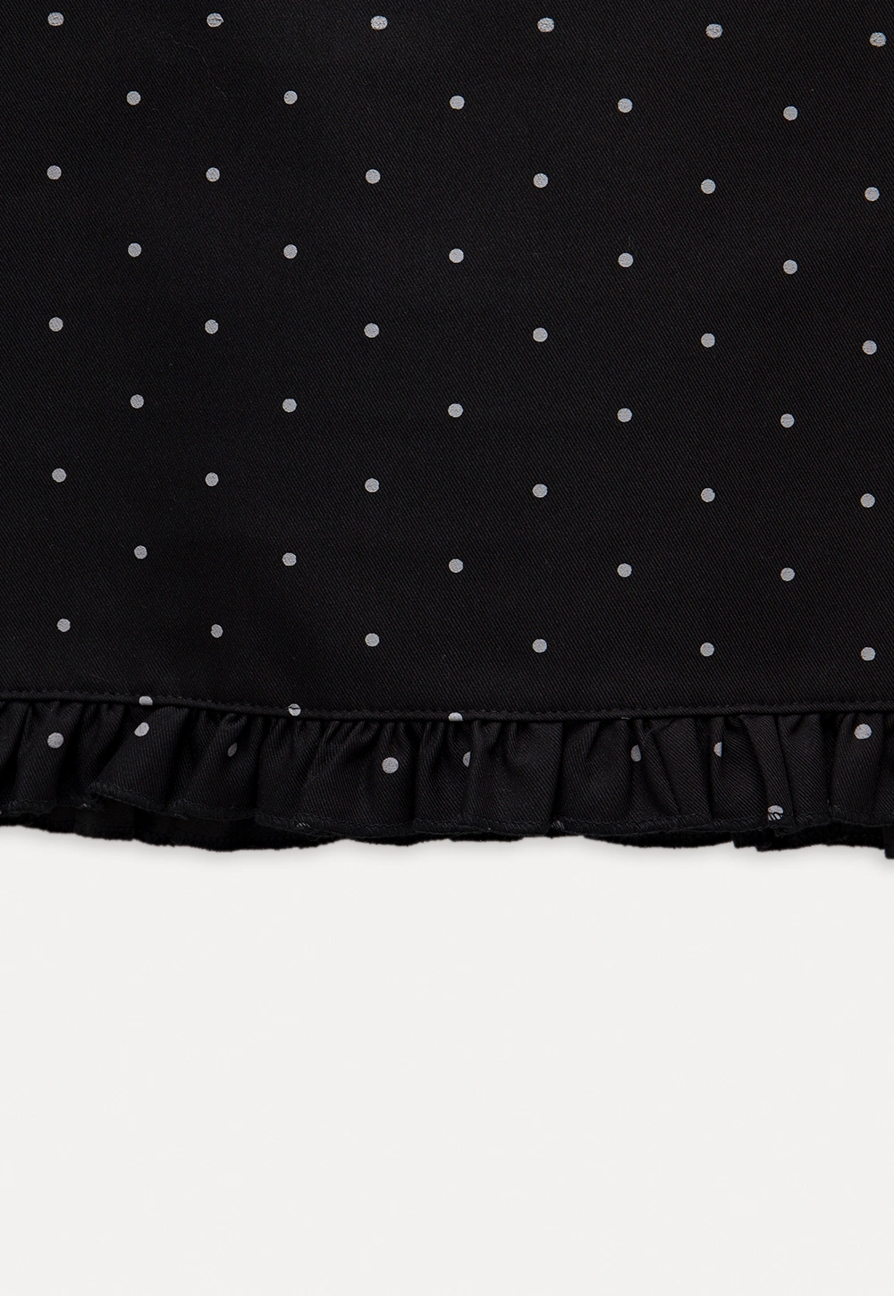 Women's Polka Dot Ruffle Hem A-Line Mini Skirt