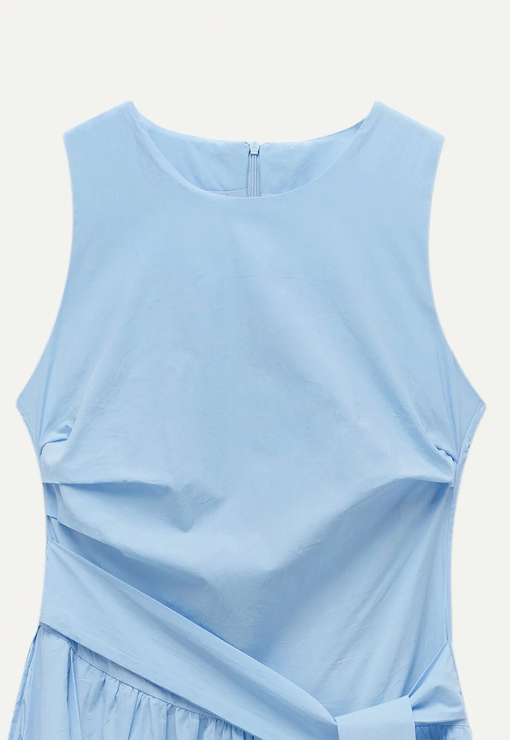 Women's Sleeveless Tie-Waist Midi Dress