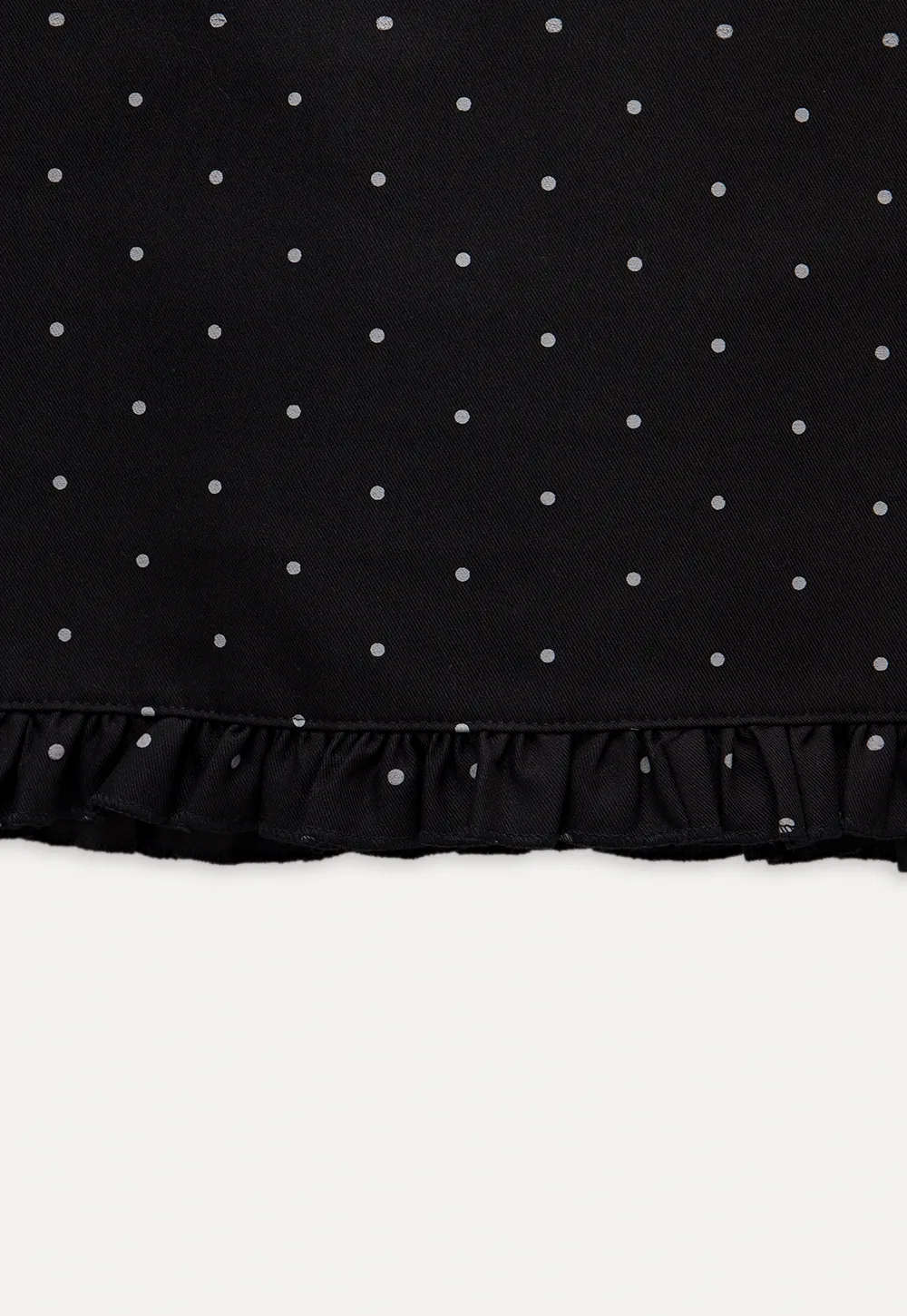 Women's Polka Dot Ruffle Hem A-Line Mini Skirt