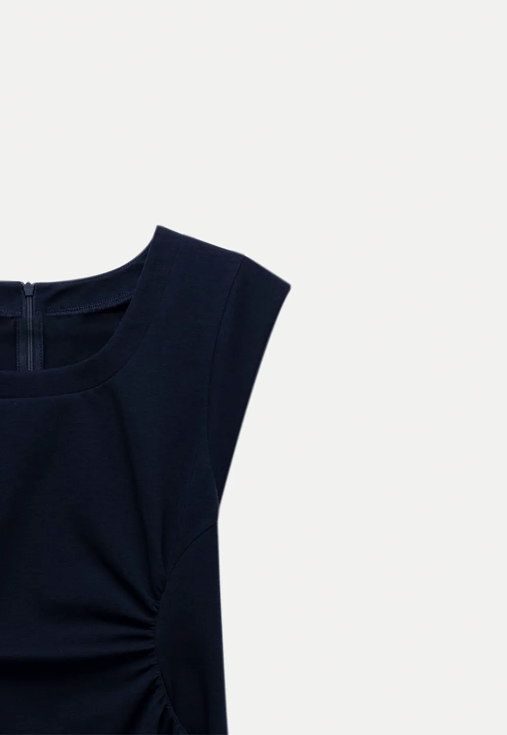Women’s Ruched Waist Cap-Sleeve Mini Dress