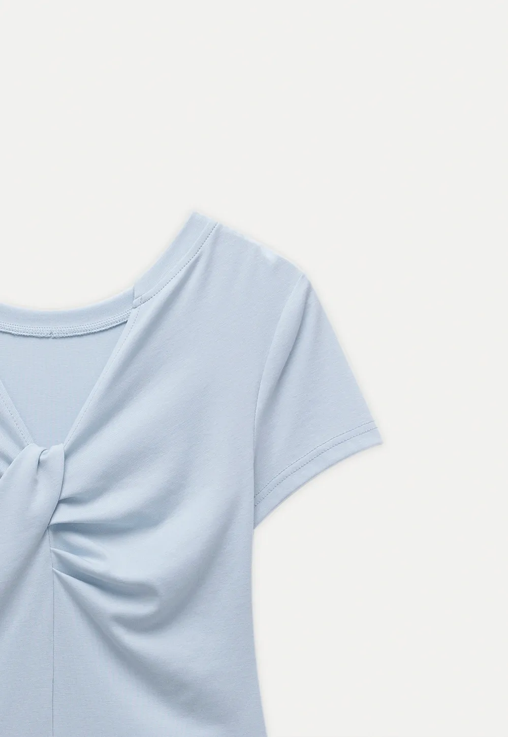 Women’s Ruched Twist Front Tee