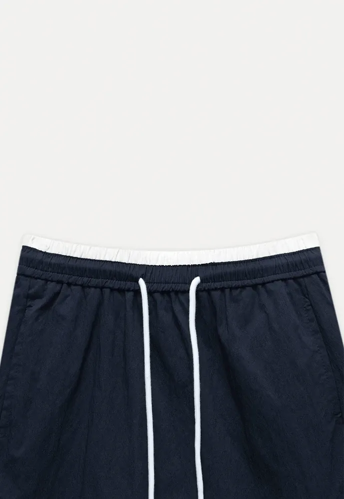 Women’s Drawstring Waist Cotton Mini Skirt
