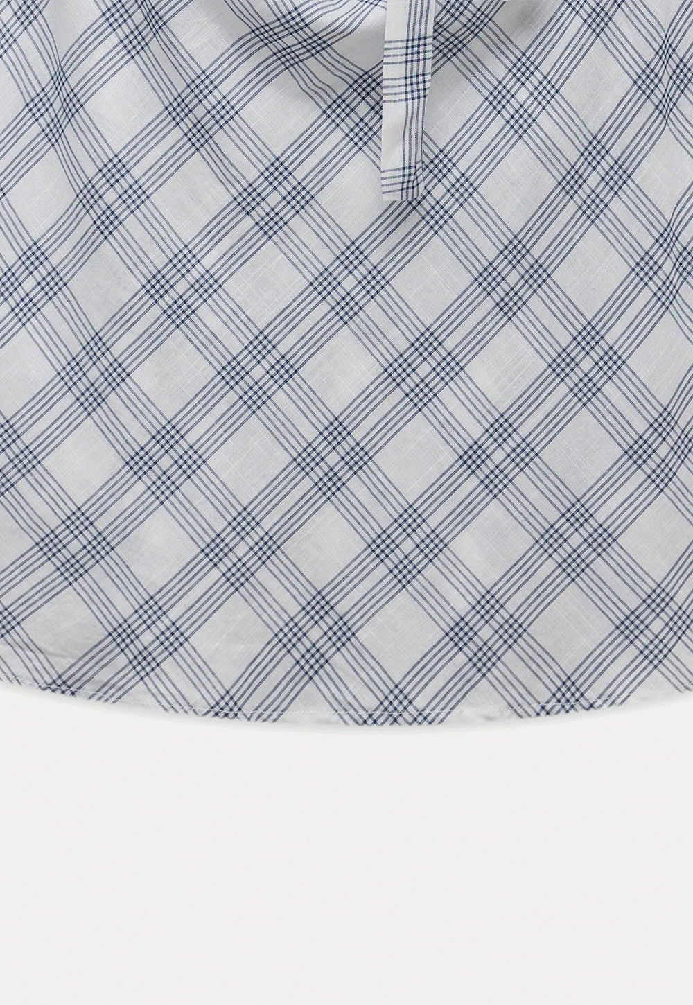 Plaid Bow Sleeveless Top